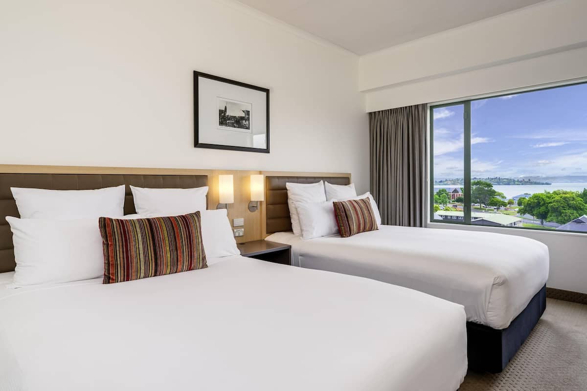 twin room, 2 queen beds, lake view | 1 bedroom, hypo-allergenic bedding, minibar, in-room safe