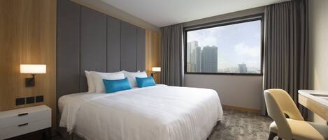 1 sovrum, minibar och värdeförvaringsskåp på rummet