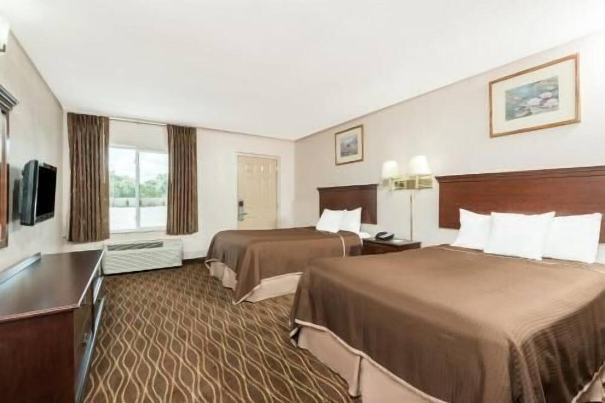 Individually furnished, desk, blackout curtains, iron/ironing board