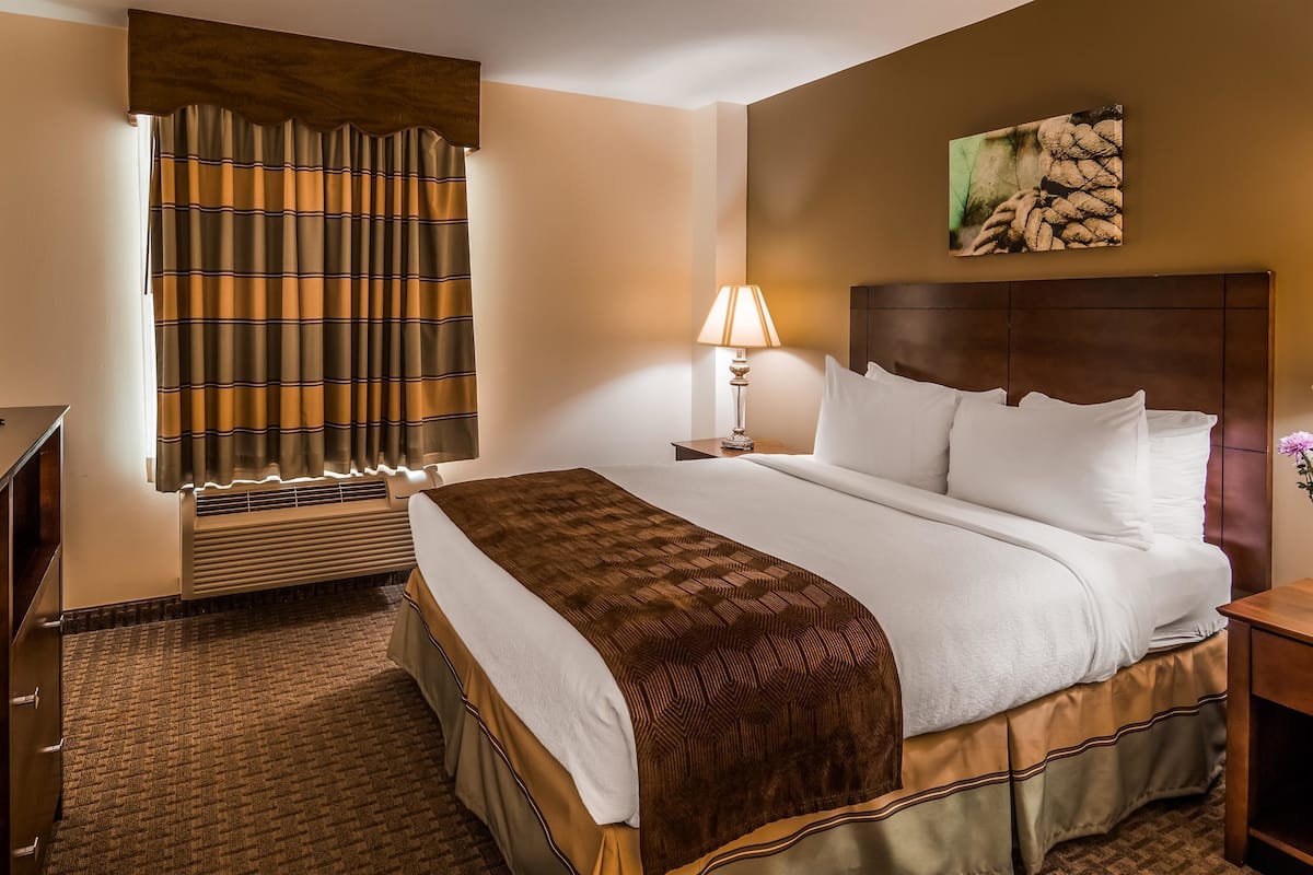 Junior Suite, 1 Queen Bed, Non Smoking (with Sofabed) | Hypo-allergenic bedding, in-room safe, desk, blackout curtains