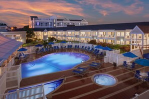 Indoor pool, seasonal outdoor pool