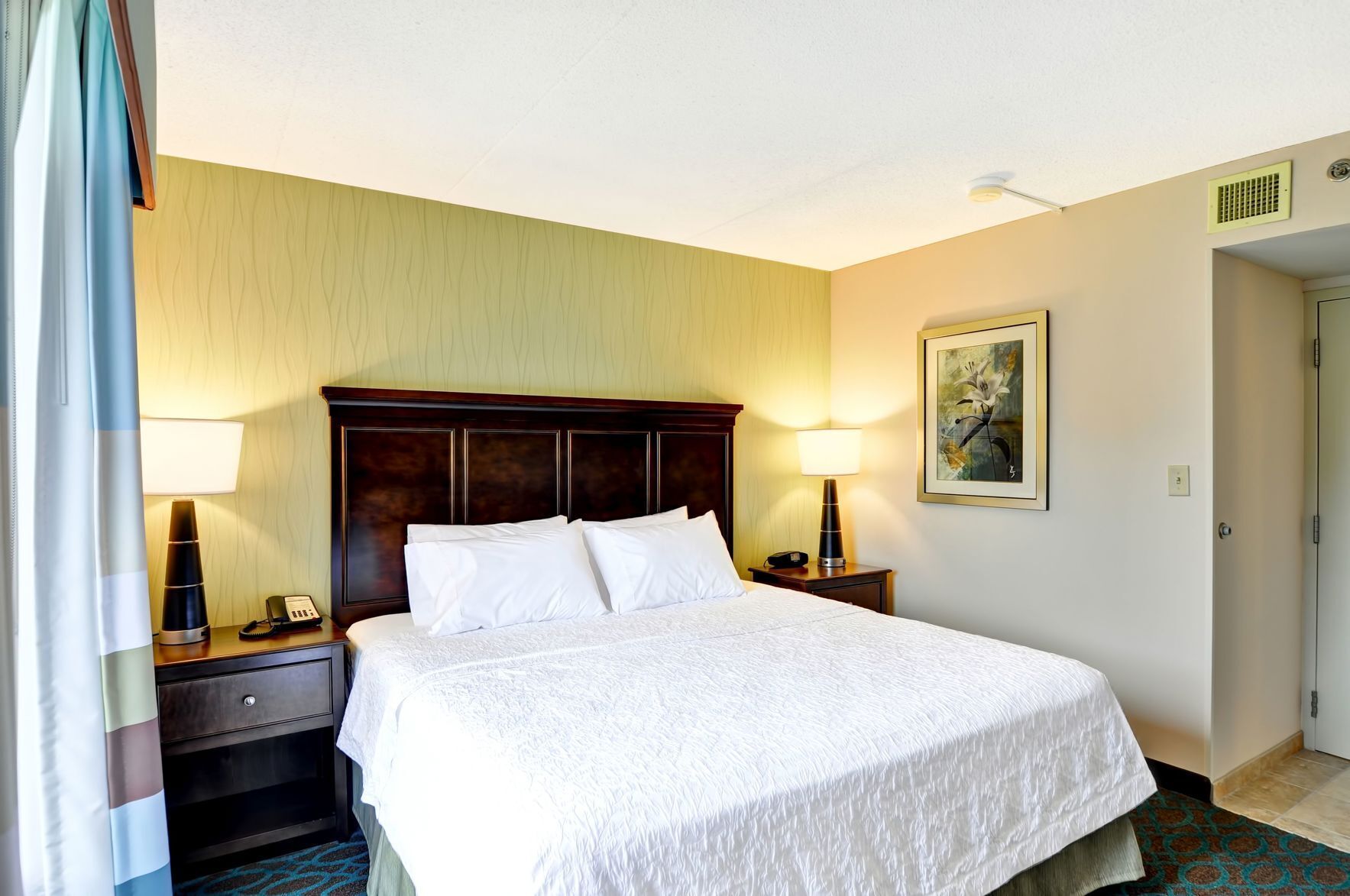 1 bedroom, blackout curtains, iron/ironing board, free cots/infant beds