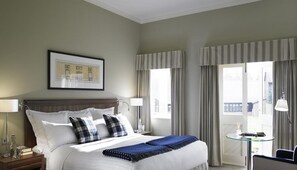 Premium bedding, iron/ironing board, free cribs/infant beds, free WiFi