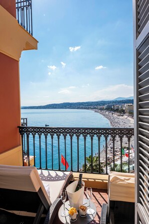 Suite, Balcony, Sea View | Terrace/patio