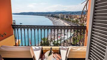 Suite - balkon - havudsigt | Terrasse/gårdhave