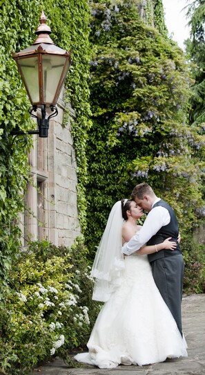 Outdoor wedding area