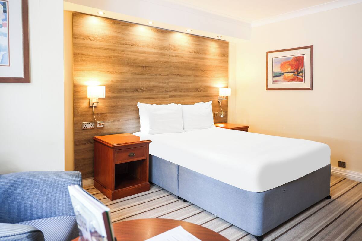 Departamento Deluxe, 1 cama matrimonial | Ropa de cama hipoalergénica y caja de seguridad en la habitación