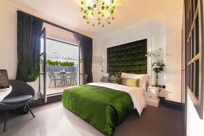 Dobbeltrom – superior, 1 kingsize-seng, balkong | Sengetøy i egyptisk bomull, sengetøy av topp kvalitet og safe på rommet