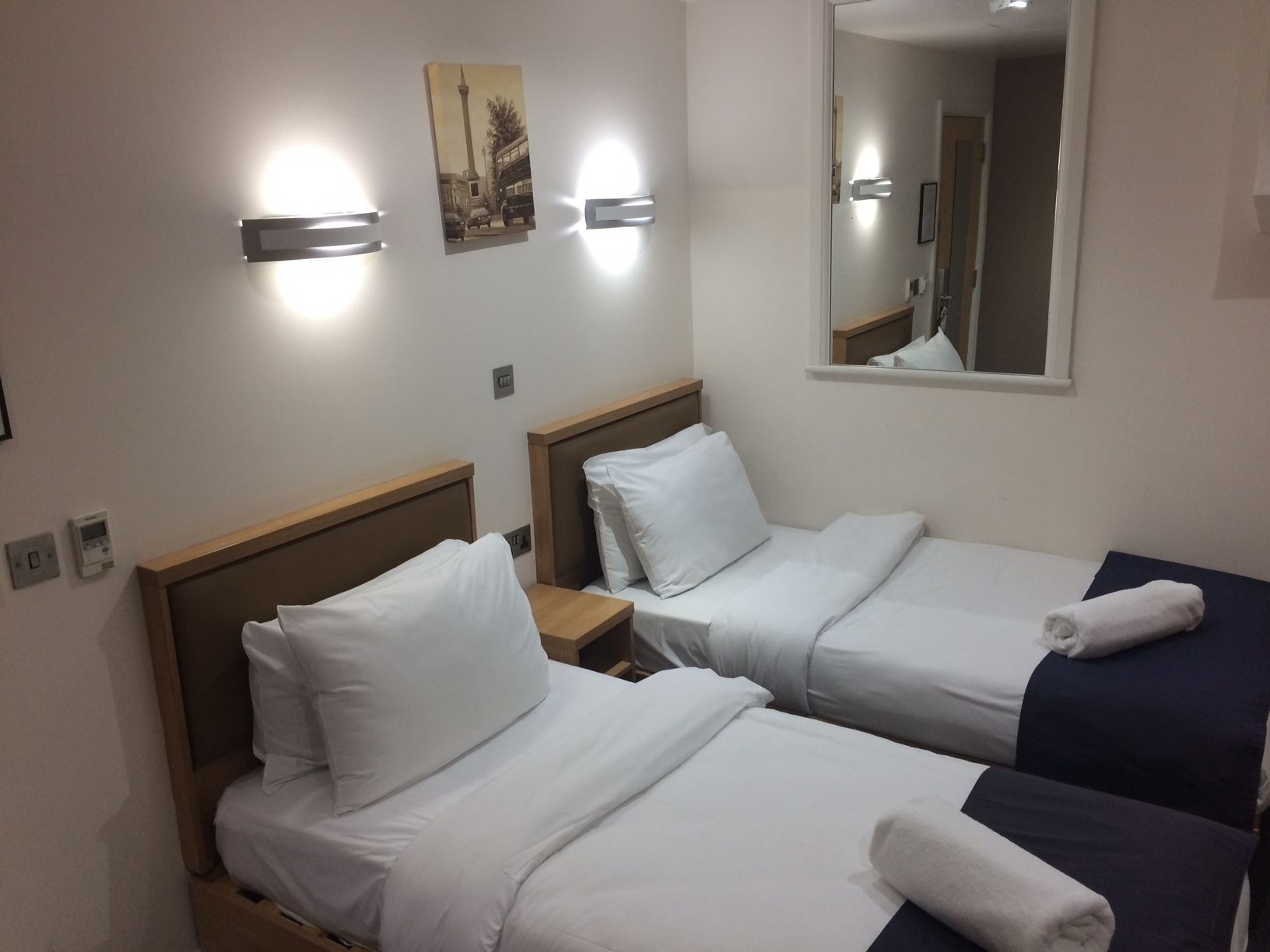 Economy Twin Room, 1 Bedroom, No Windows | Hypo-allergenic bedding, in-room safe, desk, iron/ironing board