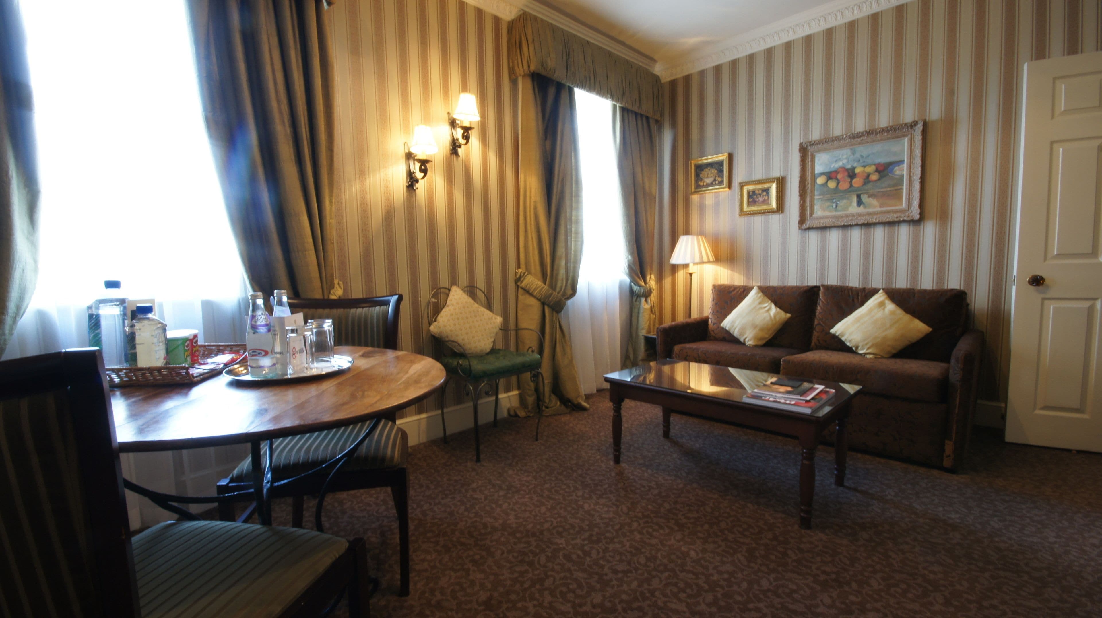 one bedroom suite | living area | 32-inch tv with cable channels