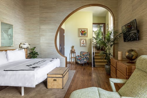 Suite Studio Deluxe, 1 trÚs grand lit | Draps en coton égyptien, literie de qualité supérieure, minibar