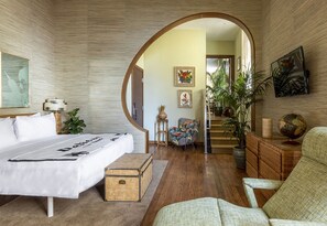 Deluxe-Studiosuite, 1 King-Bett | 1 Schlafzimmer, Bettwäsche aus ägyptischer Baumwolle