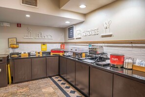 Free daily buffet breakfast