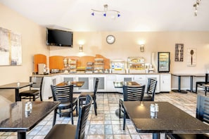 Free daily buffet breakfast