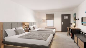 Zimmersafe, Schreibtisch, laptopgeeigneter Arbeitsplatz