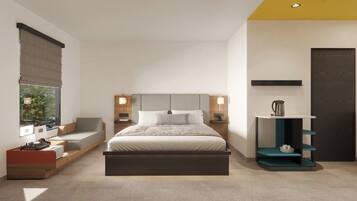 Zimmersafe, Schreibtisch, laptopgeeigneter Arbeitsplatz