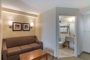 Suite, 1 King Bed with Sofa bed, Non Smoking | Desk, laptop workspace, iron/ironing board, free WiFi