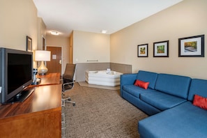 Suite, 1 Queen Bed with Sofa bed, Non Smoking | Down comforters, desk, laptop workspace, blackout drapes - Comfort Inn La Porte (La Porte)