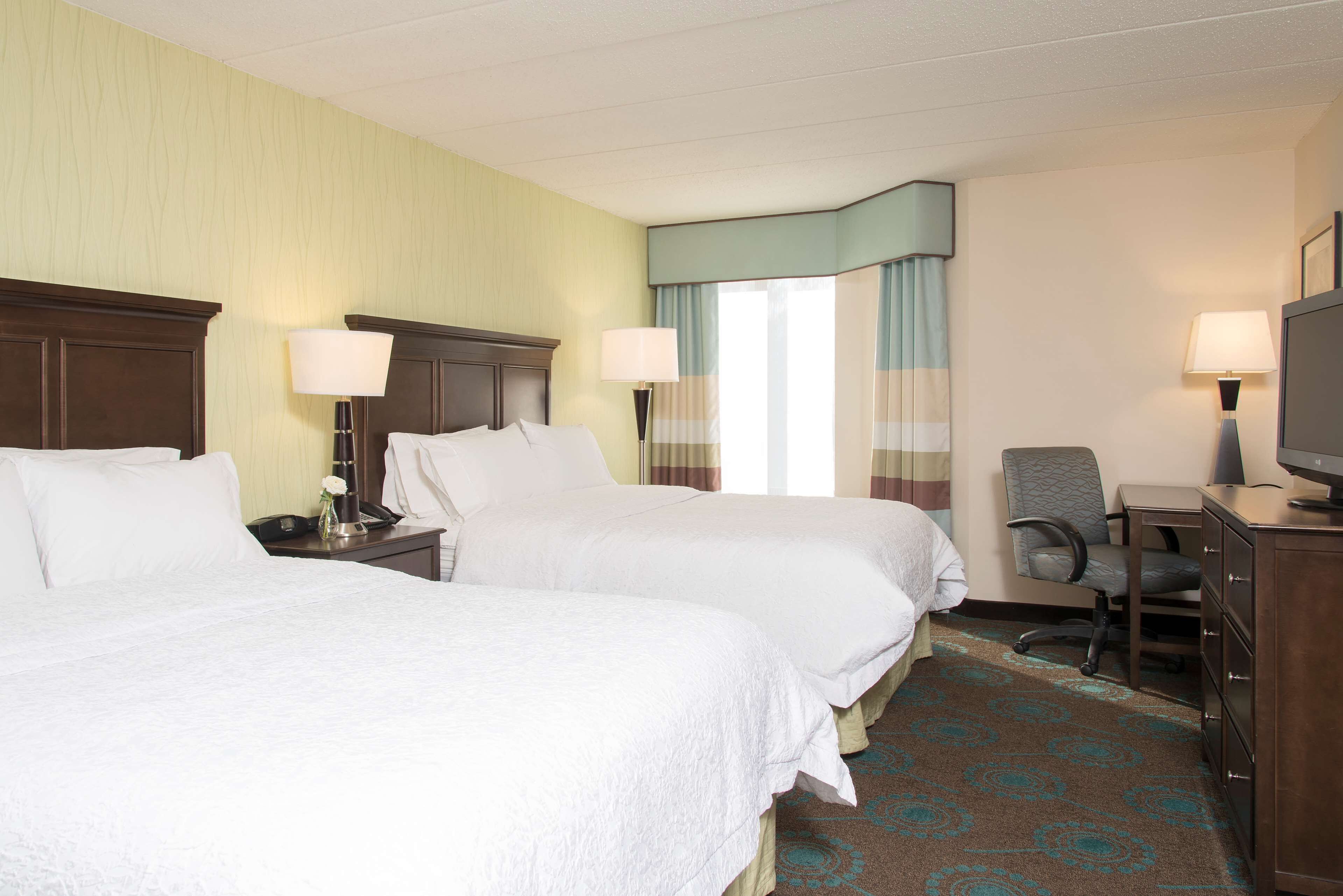 suite, two double beds, non-smoking | 1 bedroom, desk, blackout curtains, iron/ironing board