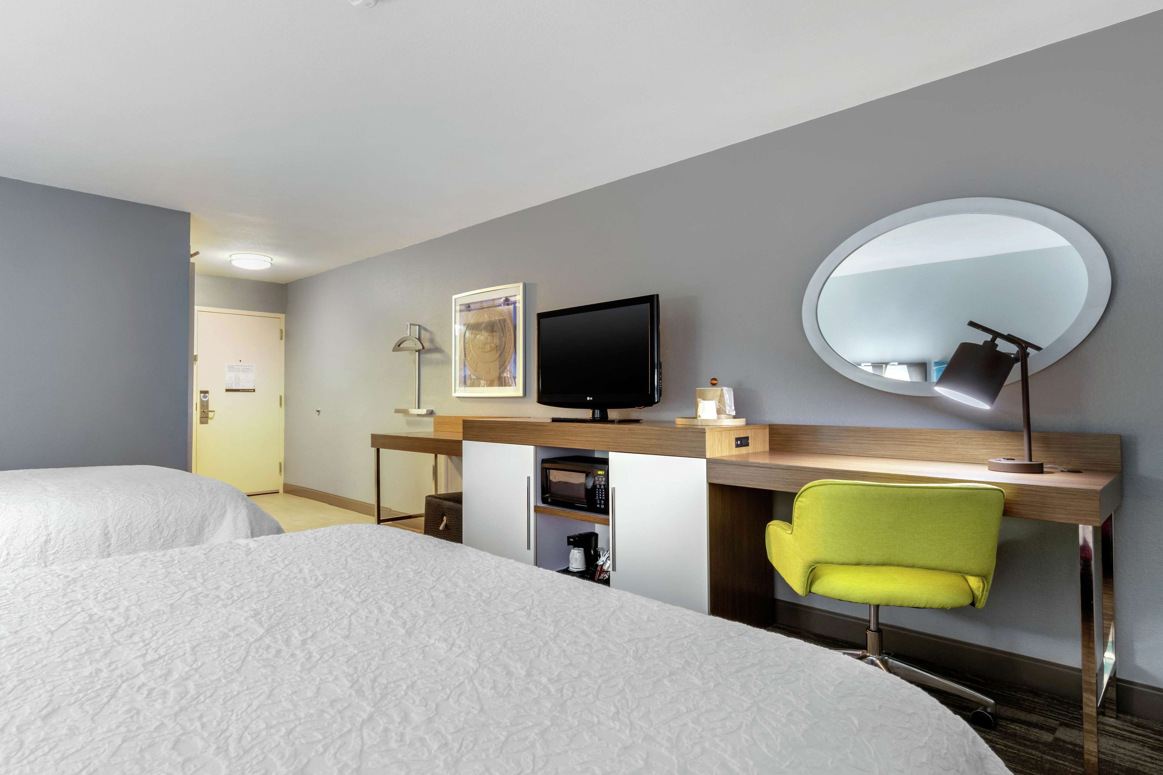 two double beds  non smoking | desk, laptop workspace, iron/ironing board, free wired internet