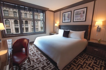 Frette Italian sheets, premium bedding, down comforters, pillowtop beds at The Iroquois New York