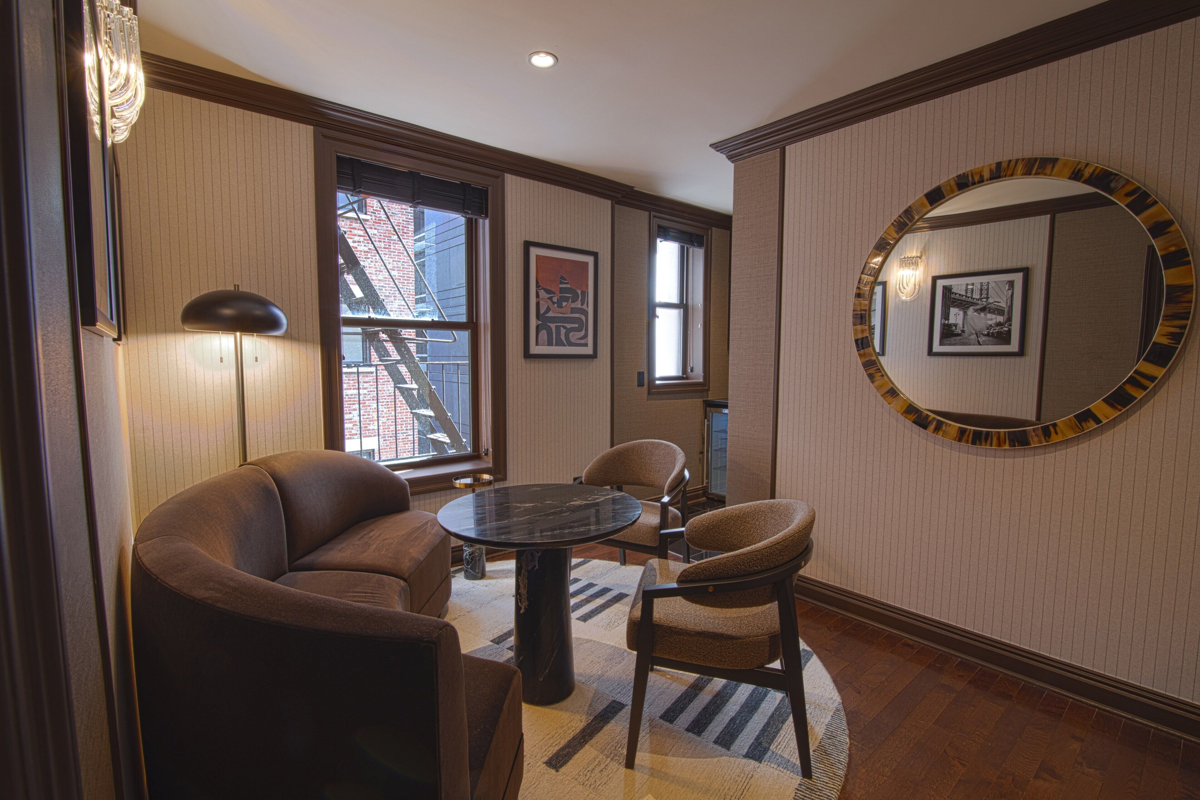 32-inch flat-screen TV with cable channels, TV, Netflix