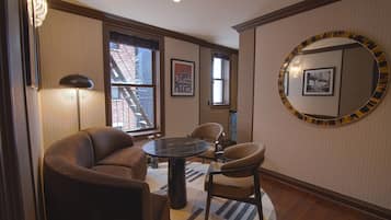 32-inch flat-screen TV with cable channels, TV, Netflix