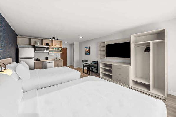 Suite, 2 Queen Beds, Non Smoking | Egyptian cotton sheets, premium bedding, down comforters, pillowtop beds - MainStay Suites Columbus North – Worthington (Columbus)