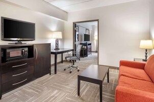 Suite, 1 King Bed, Non Smoking (with Sofabed) | Pillowtop beds, desk, laptop workspace, blackout drapes