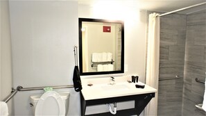 Free toiletries, hair dryer, towels