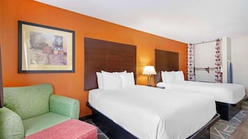 Standard Room, 2 Queen Beds, Accessible, Non Smoking | Pillowtop beds, desk, laptop workspace, blackout drapes