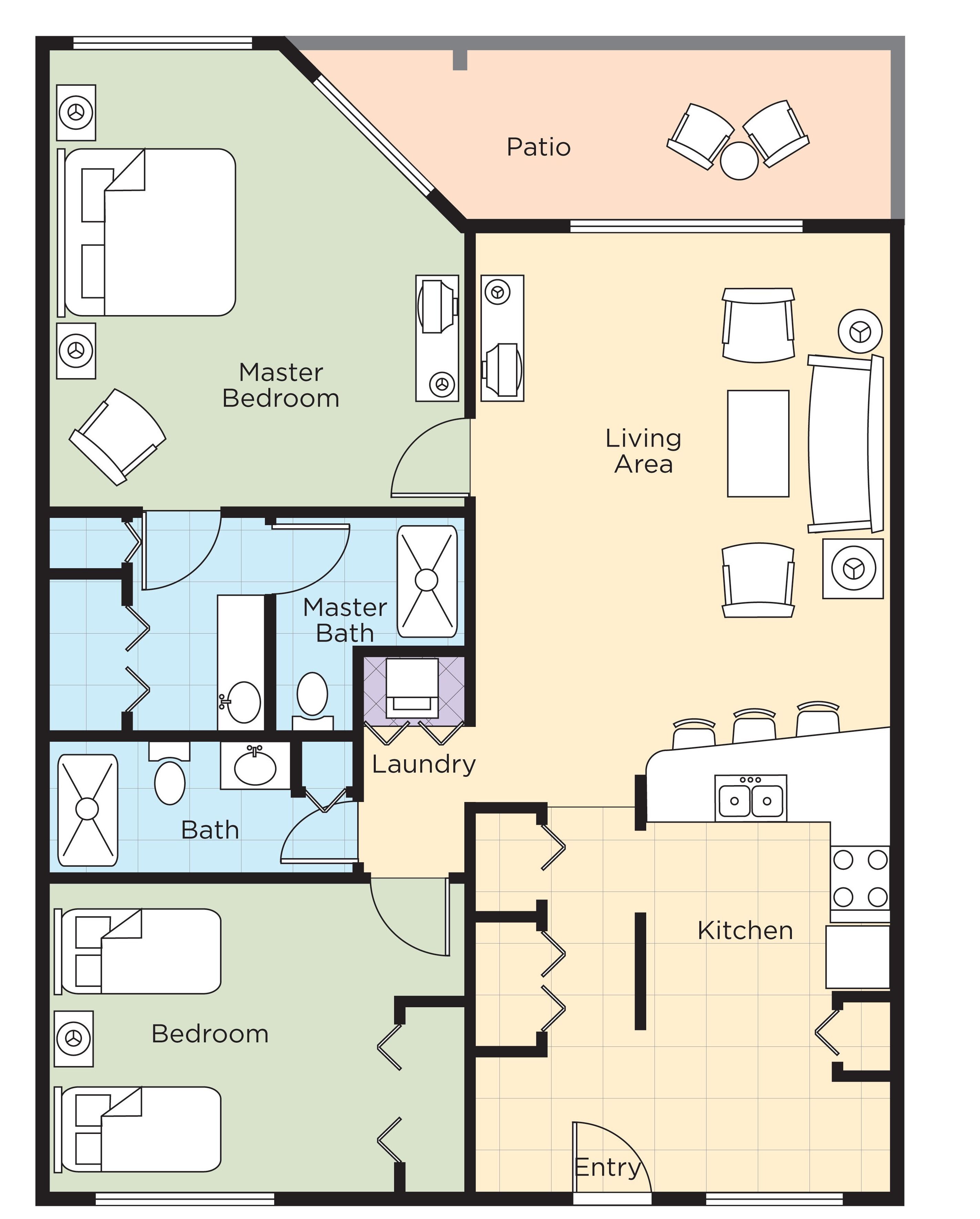 suite, 2 bedrooms | 2 bedrooms, in-room safe, desk, blackout curtains