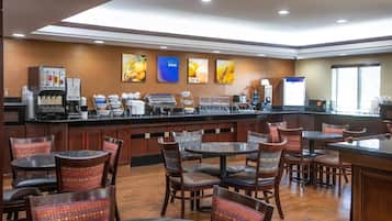 Free daily buffet breakfast