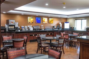 Free daily buffet breakfast