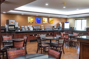 Free daily buffet breakfast