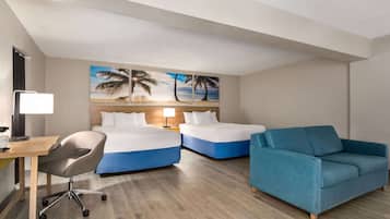 In-room safe, blackout curtains, iron/ironing board
