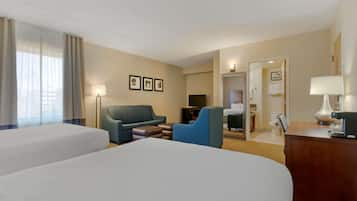 Egyptian cotton sheets, premium bedding, pillow-top beds, desk