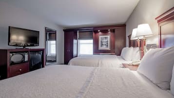 Standard Room, 2 Queen Beds, Walk-In Shower | 1 bedroom, in-room safe, desk, laptop workspace