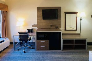 Schreibtisch, laptopgeeigneter Arbeitsplatz, Verdunkelungsvorhänge