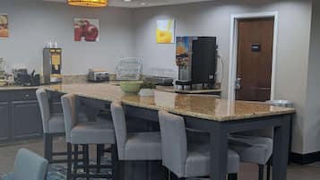 Free daily on-the-go breakfast