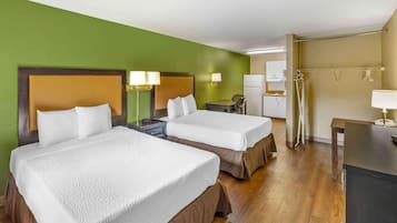 Desk, blackout drapes, free WiFi, bed sheets