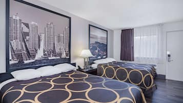 Basic Room, 2 Queen Beds, Non Smoking | Desk, iron/ironing board, free WiFi, bed sheets