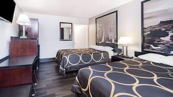 Desk, iron/ironing board, free WiFi, bed sheets