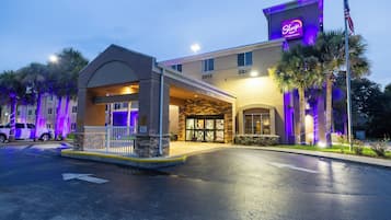 Front of property - evening/night