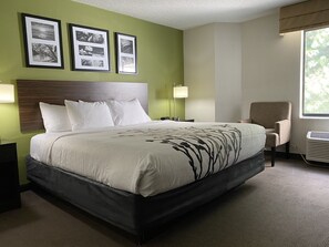 Standard Room, 1 King Bed, Non Smoking | Memory foam beds, desk, laptop workspace, blackout drapes