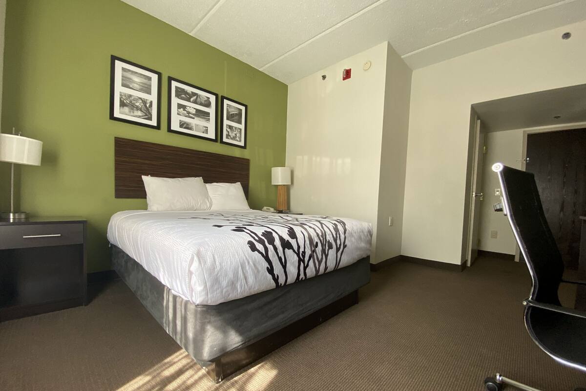 Room, 1 Queen Bed, Accessible, Non Smoking | Memory-foam beds, desk, laptop workspace, blackout curtains