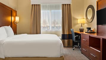 Individually decorated, individually furnished, desk, iron/ironing board