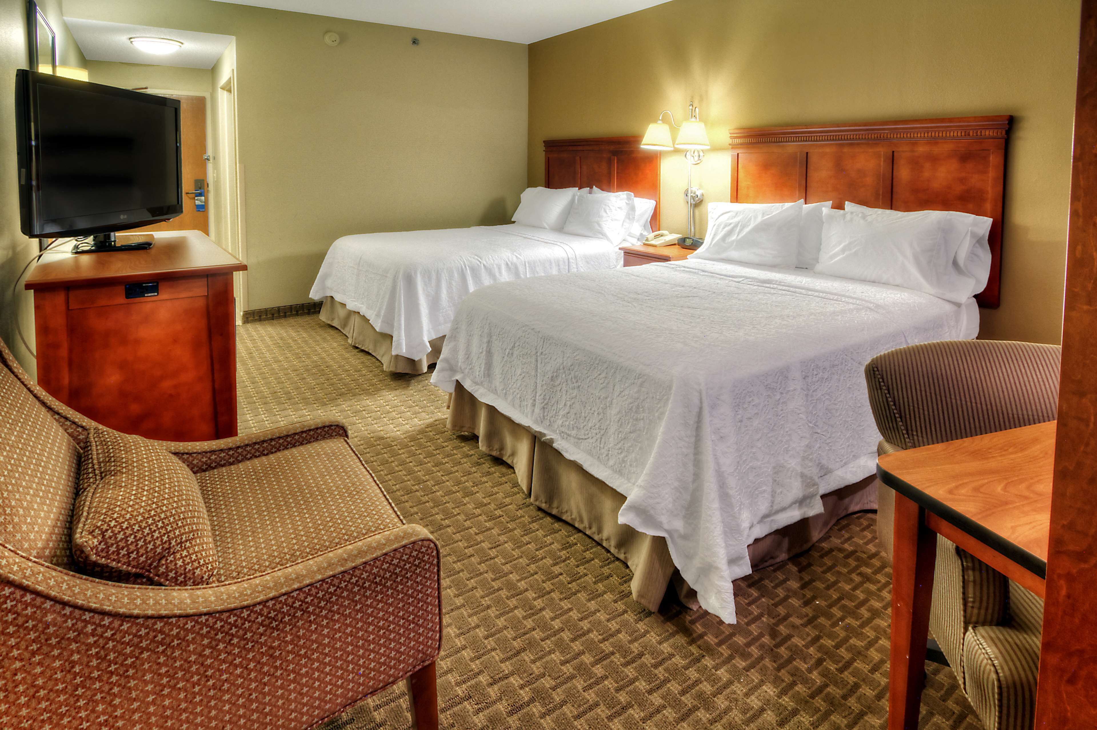 laptop workspace, blackout curtains, iron/ironing board, free wifi