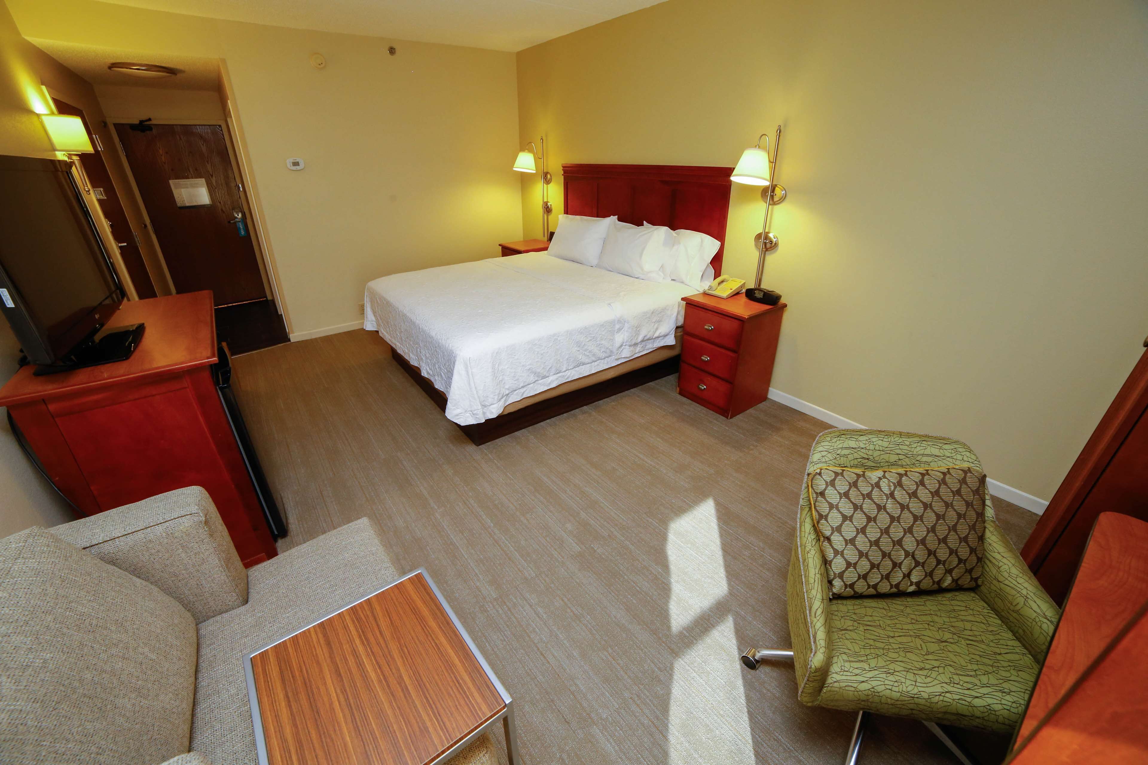 laptop workspace, blackout curtains, iron/ironing board, free wifi