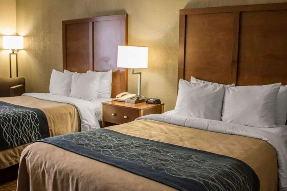 Blackout drapes, iron/ironing board, free cribs/infant beds, free WiFi